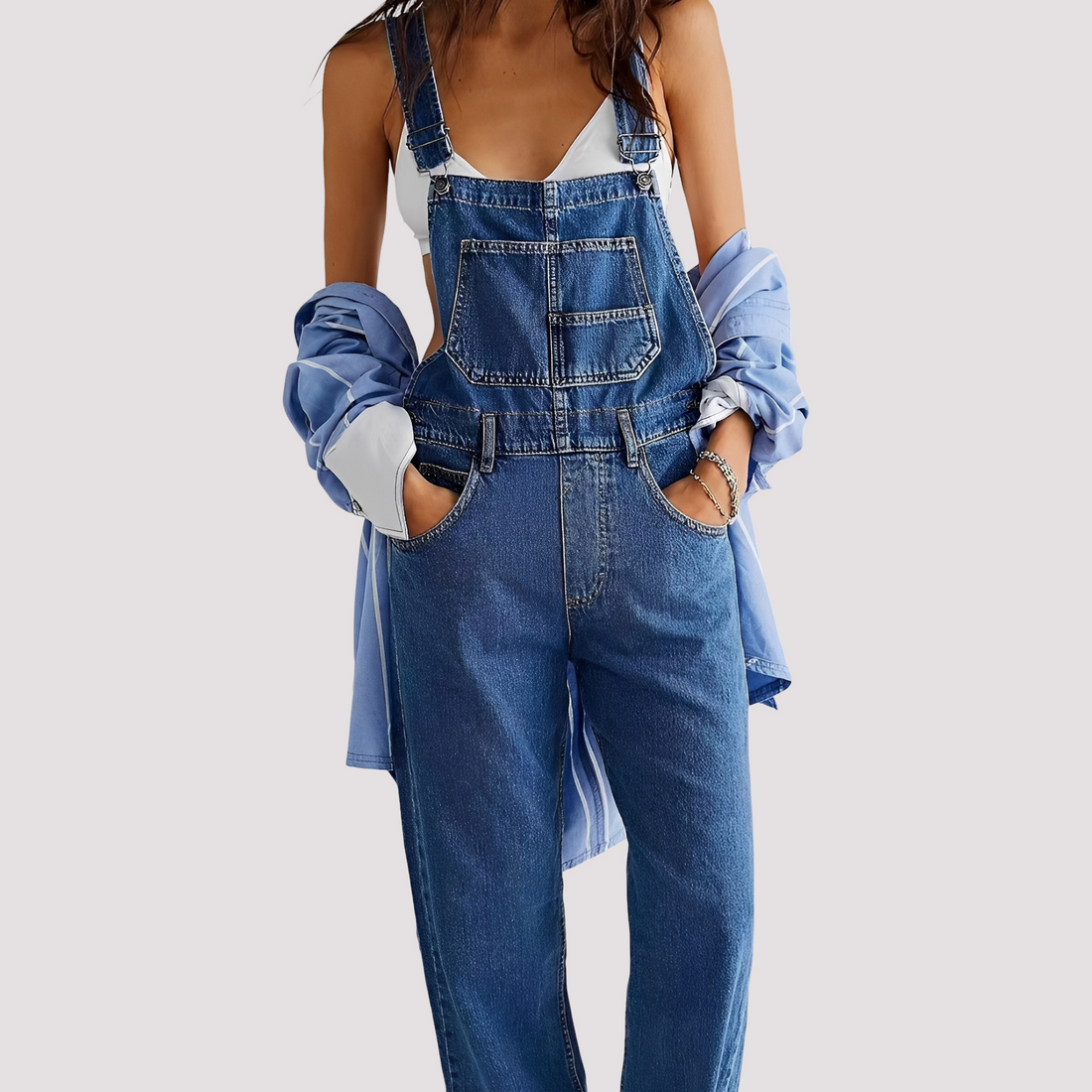 Sophie - Bequemer, lässiger Jeans-Jumpsuit für Damen