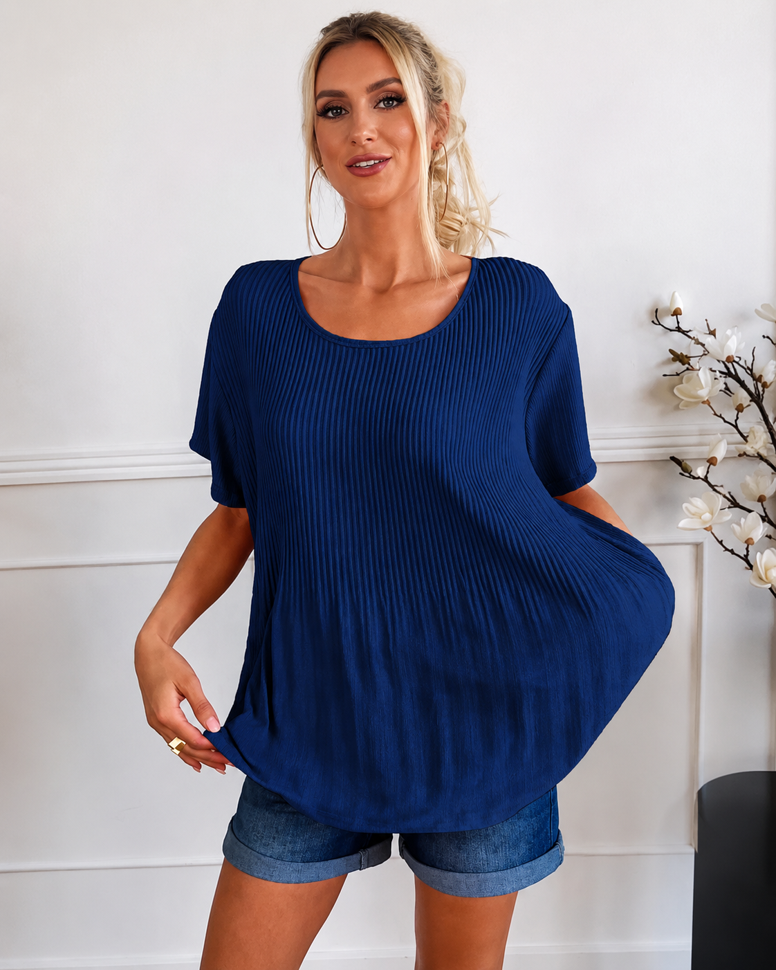 Rainelda - Elegante Plissee-Bluse