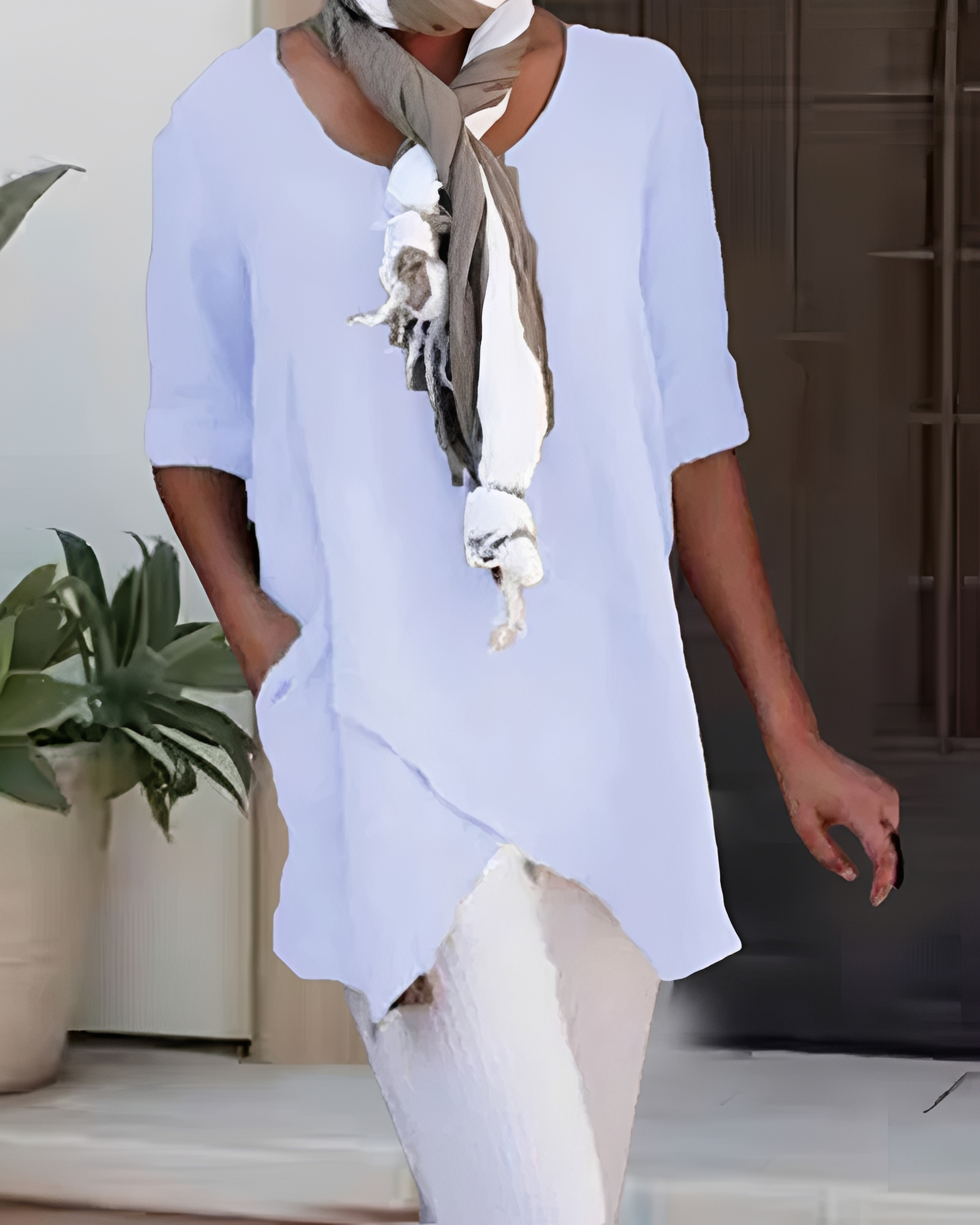 Marcia - Elegantes Rundhals-Shirt