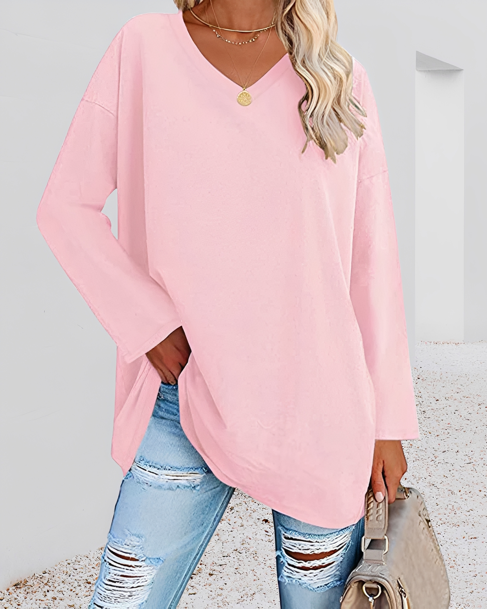 Kendra - Stilvolles V-Neck-Shirt mit lässiger Passform