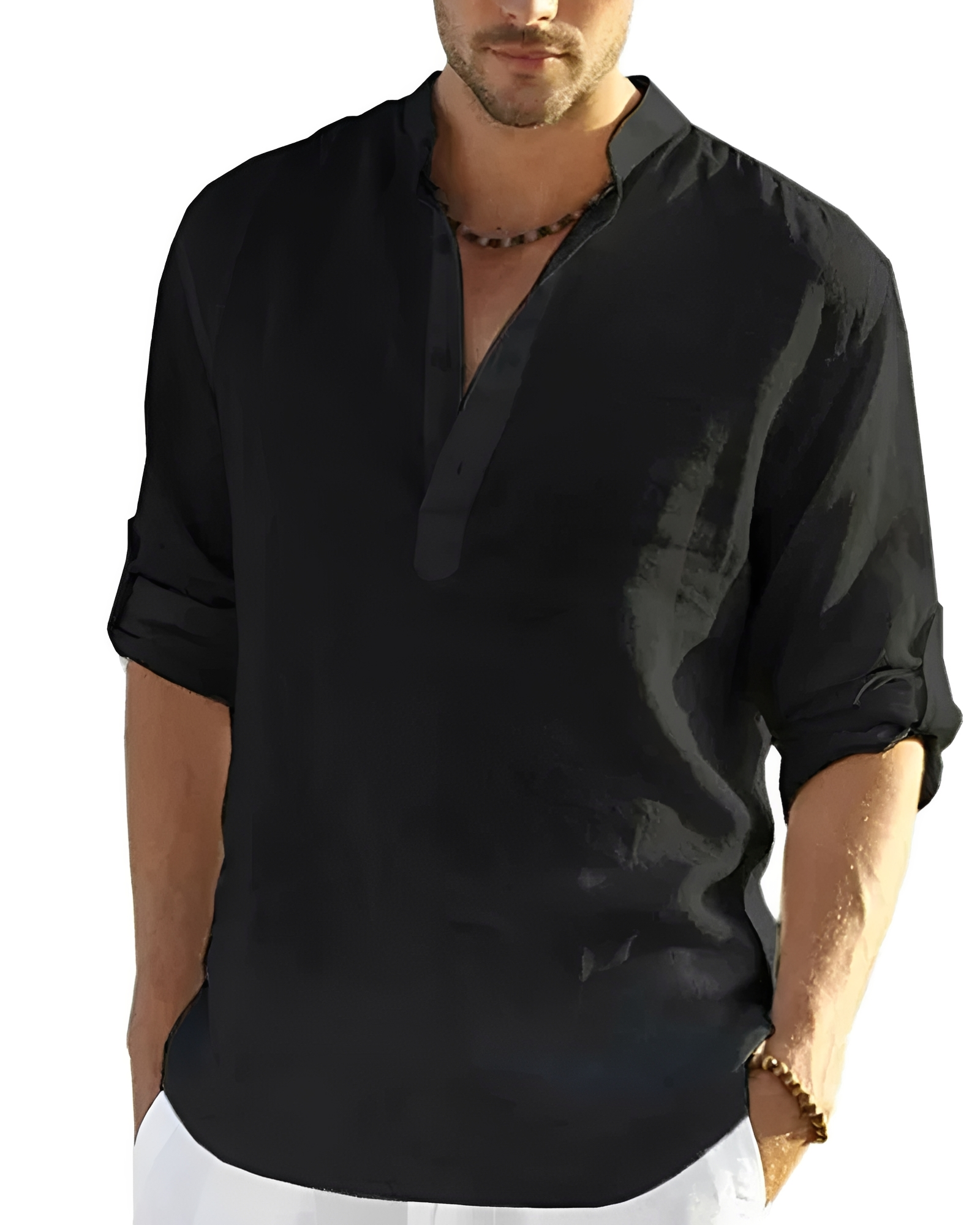 Tristan - Komfortables Shirt mit V-Ausschnitt