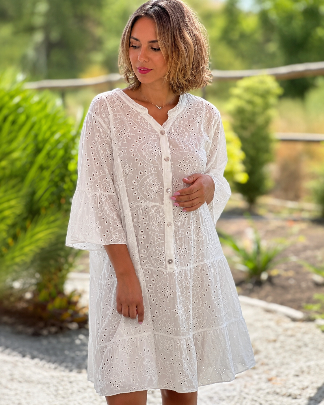 Melania - Stilvolle Bluse mit V-Ausschnitt