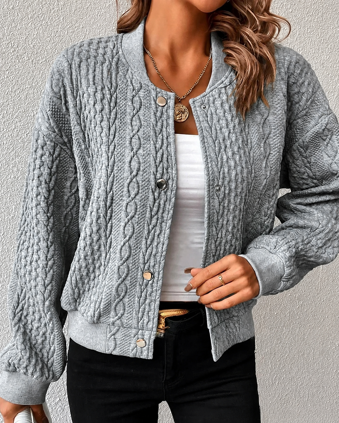 Kymbrea - Komfortable Jacke mit Knöpfen