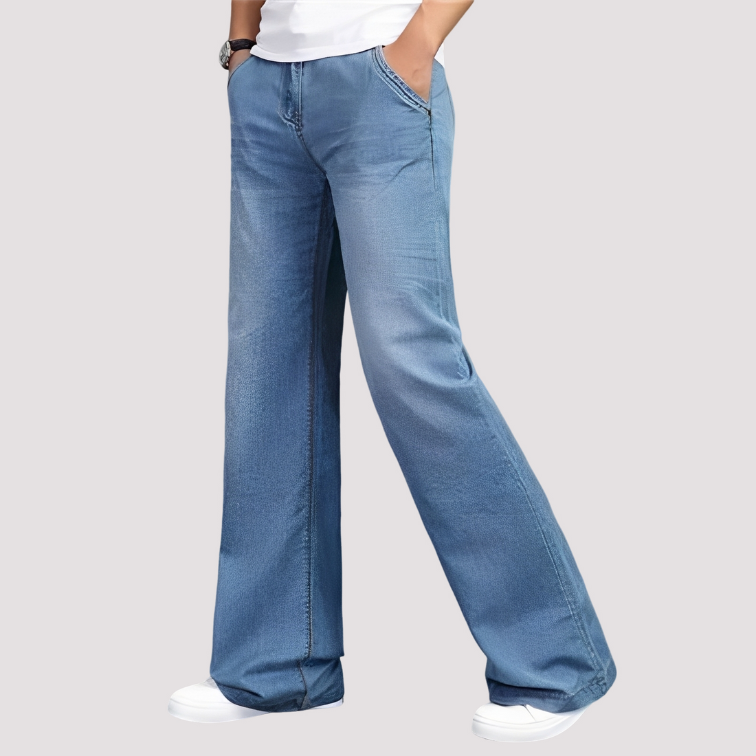 Hazel - Gerade geschnittene Damenjeans mit ausgestelltem Bein