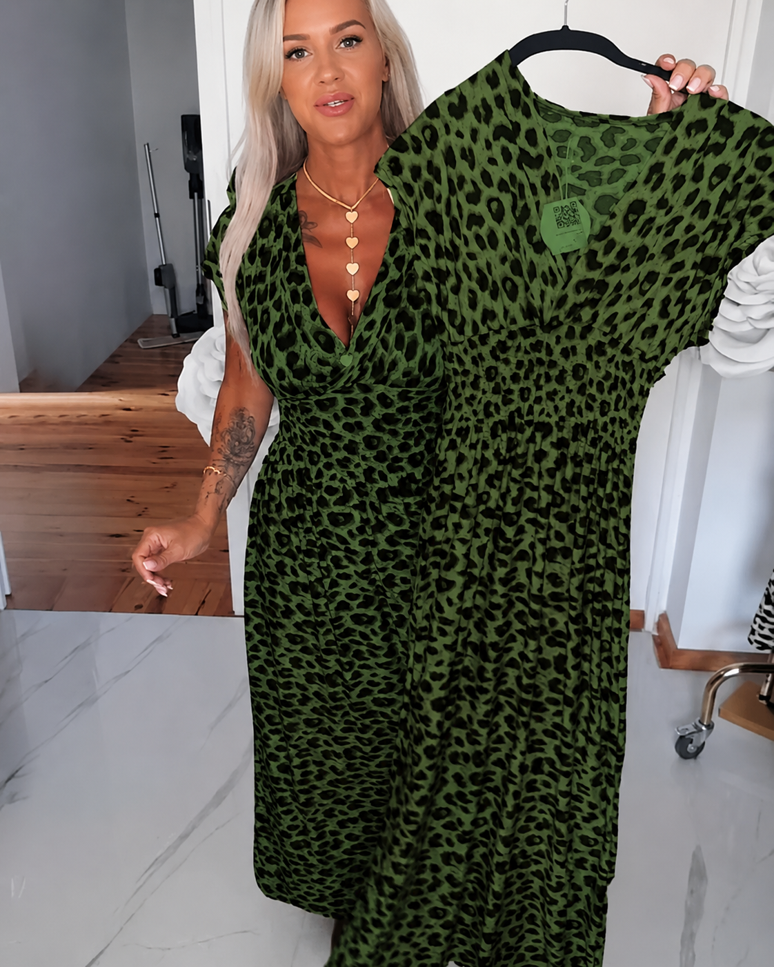 Dyshelle - Stilvolles Boho-Kleid mit V-Ausschnitt