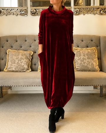 Zalinia - Kleid mit stilvollem Rundhalsausschnitt