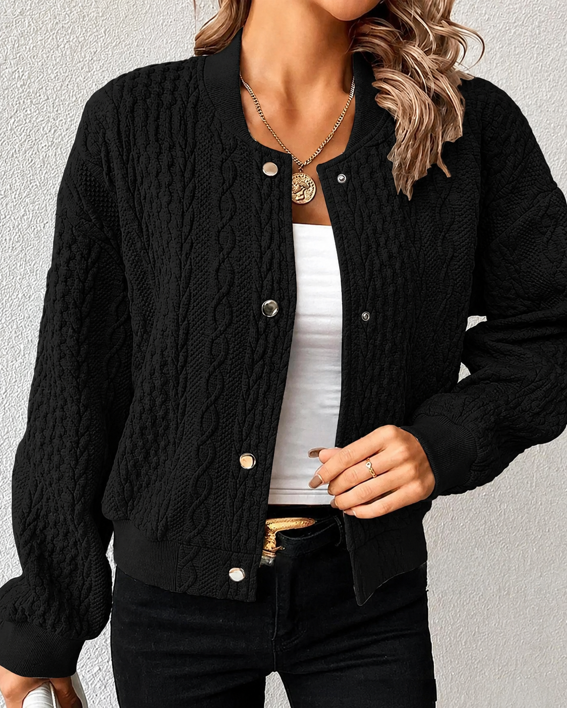 Kymbrea - Komfortable Jacke mit Knöpfen