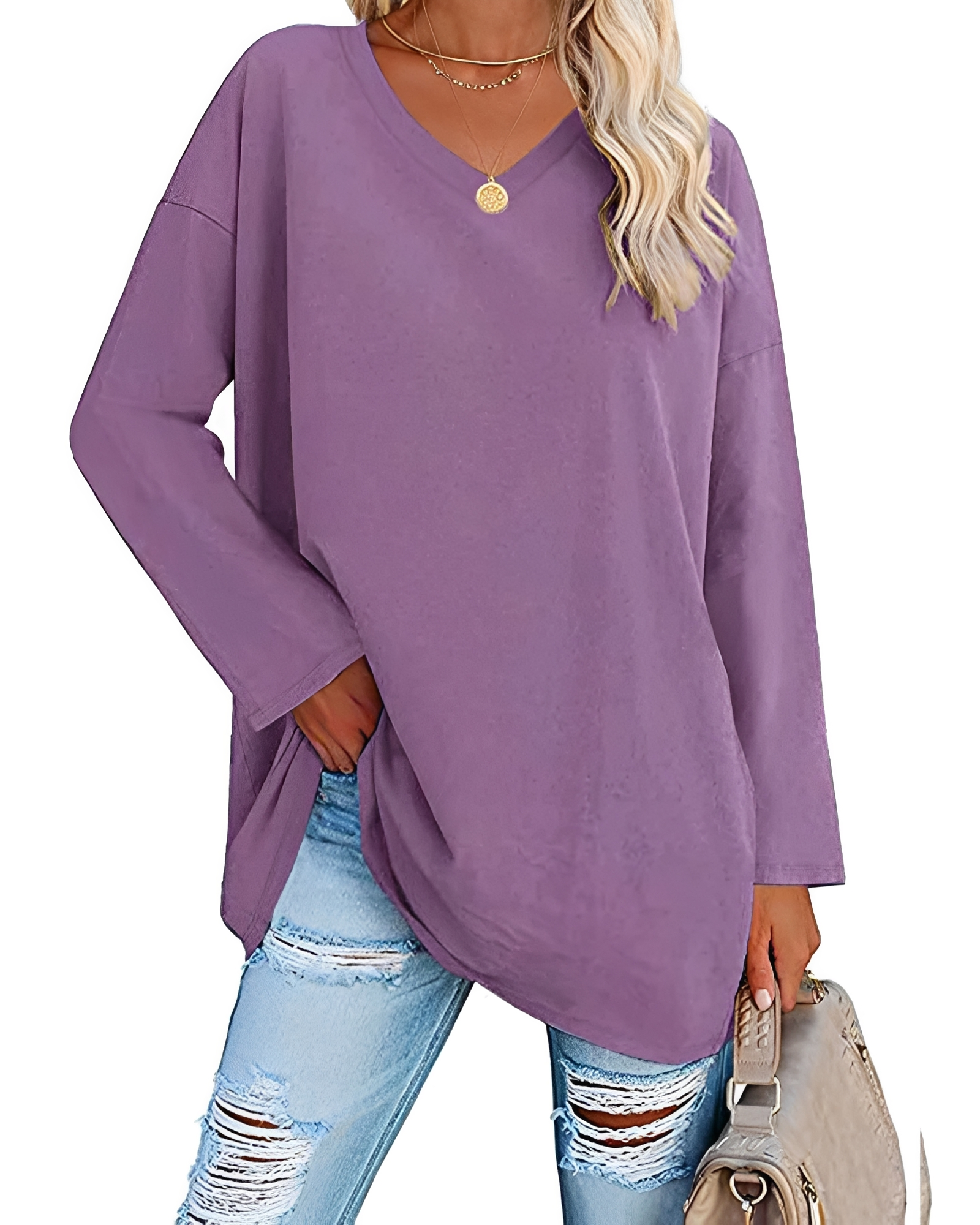 Kendra - Stilvolles V-Neck-Shirt mit lässiger Passform
