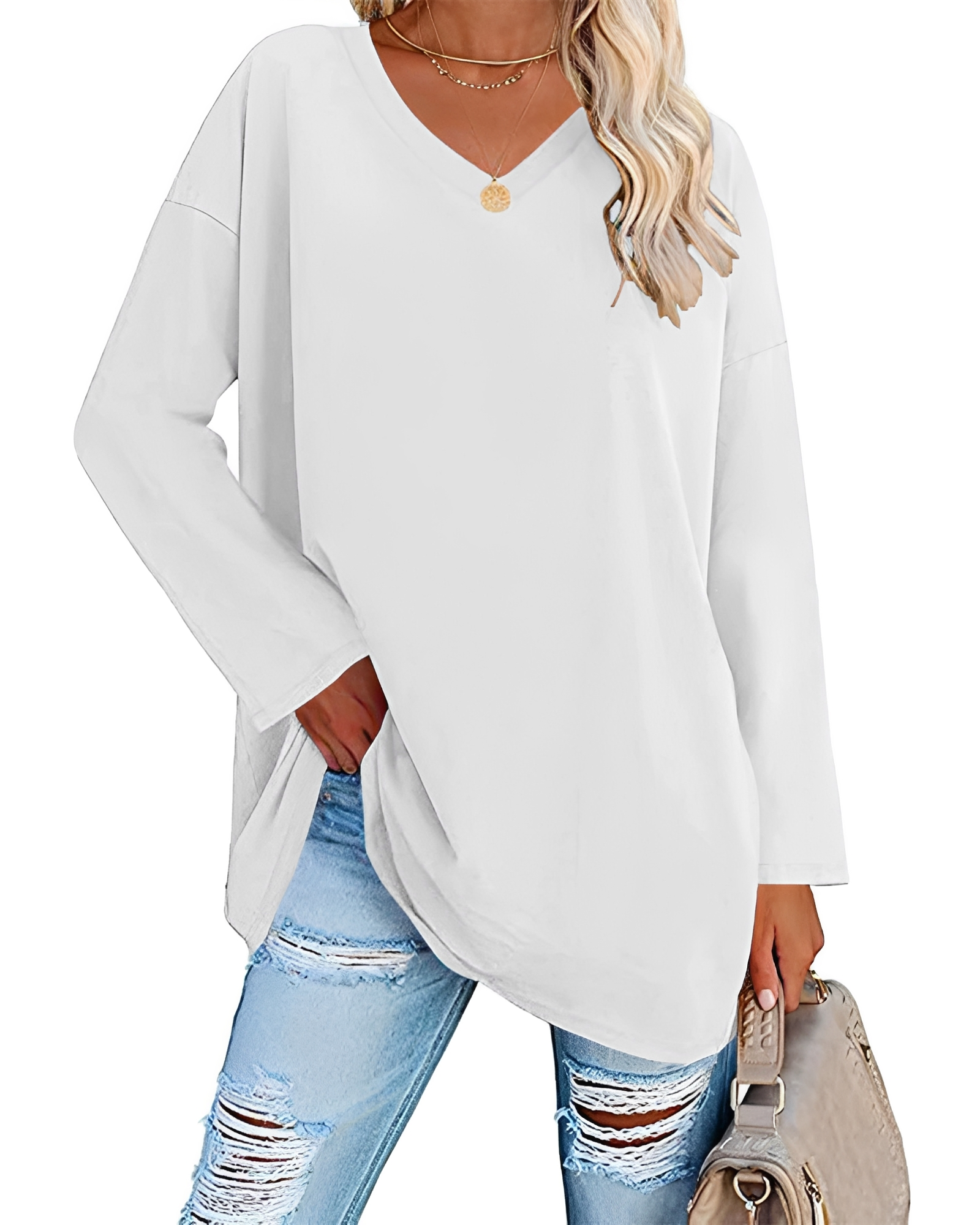 Kendra - Stilvolles V-Neck-Shirt mit lässiger Passform