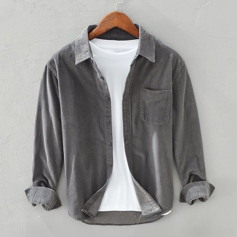 Samuel - Lockeres Langarm-Overshirt für Herren