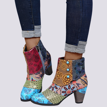 Emma - Farbenfrohe Bohemian-Stiefel