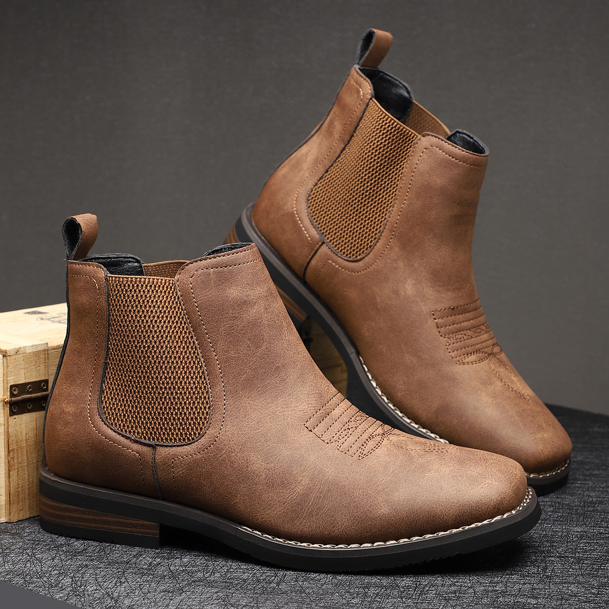 Carson - Elegante mittelhohe Stiefel