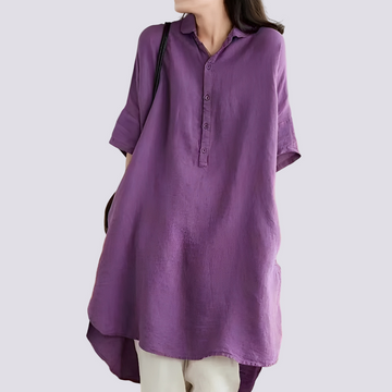 Deborah - Bequemes, leger geschnittenes Damen-Hemdkleid