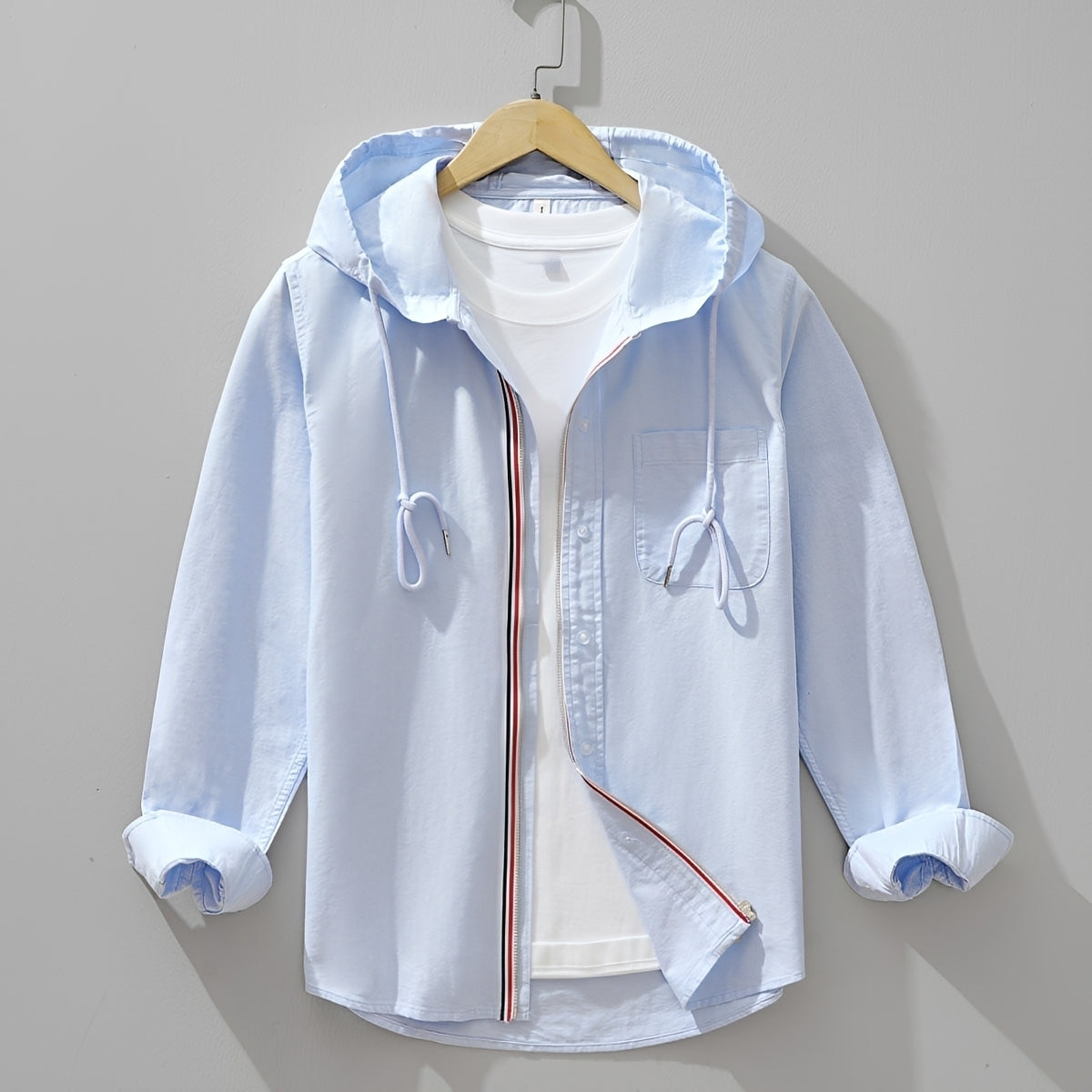 Richard - Freizeit Langarm-Shirt mit Kapuze für Herren
