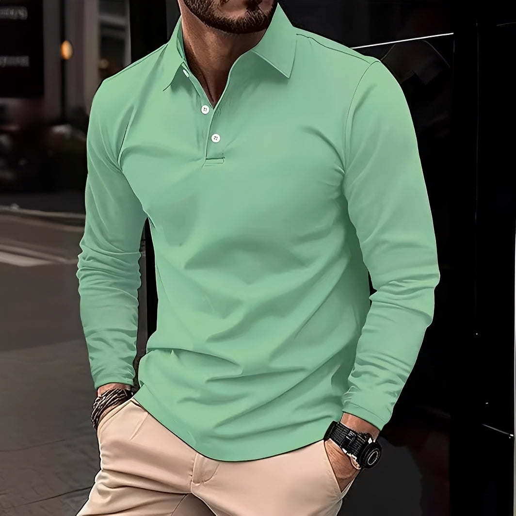 Conner – Herren-Poloshirt mit langen Ärmeln – Lässig & bequem