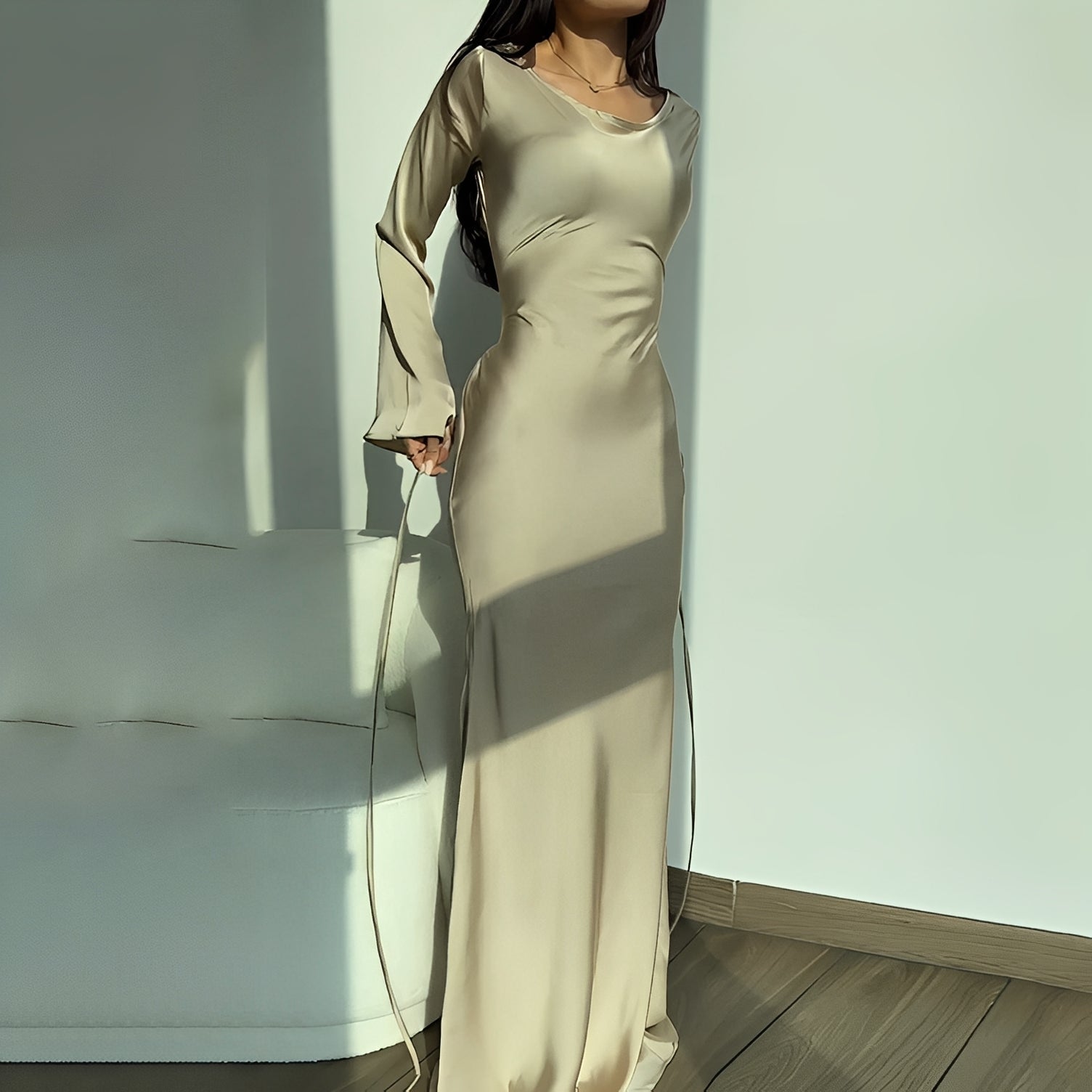 Anisa - Elegantes Langarmkleid für Damen