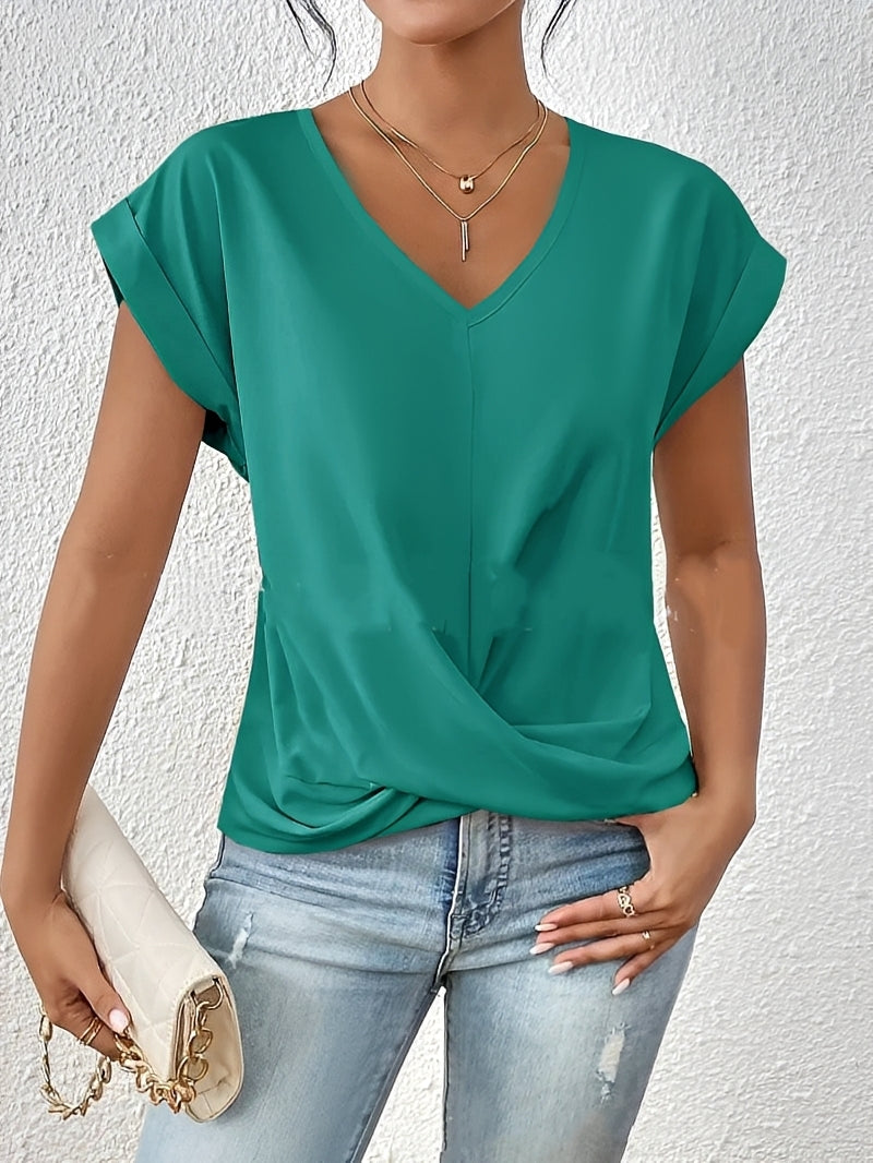Lucie – V-Ausschnitt Damen-Shirt – für den Alltag
