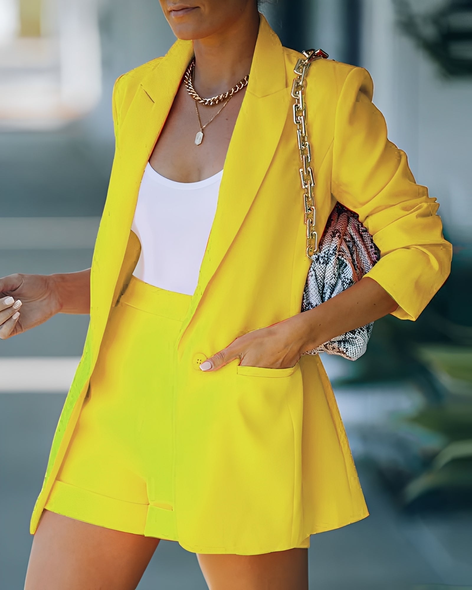 Jessie - Bequemes Set aus Blazer und Shorts für Damen