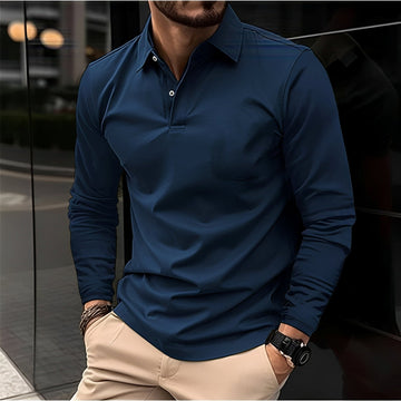 Conner – Herren-Poloshirt mit langen Ärmeln – Lässig & bequem