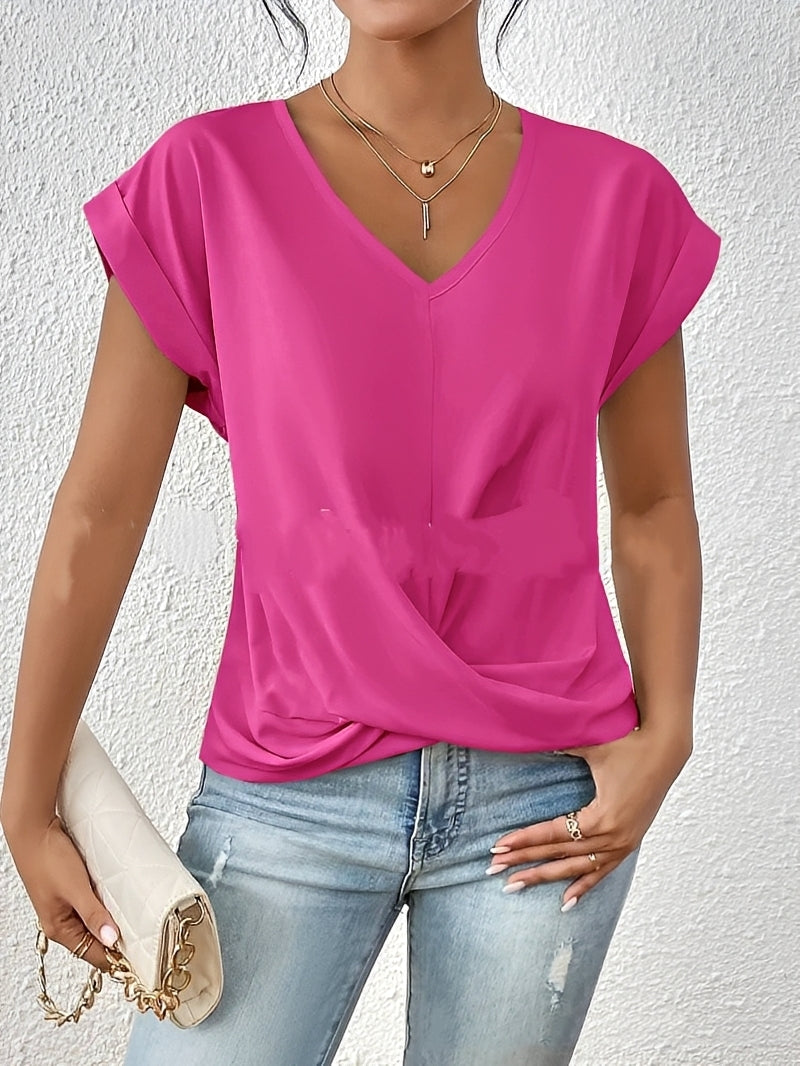 Lucie – V-Ausschnitt Damen-Shirt – für den Alltag