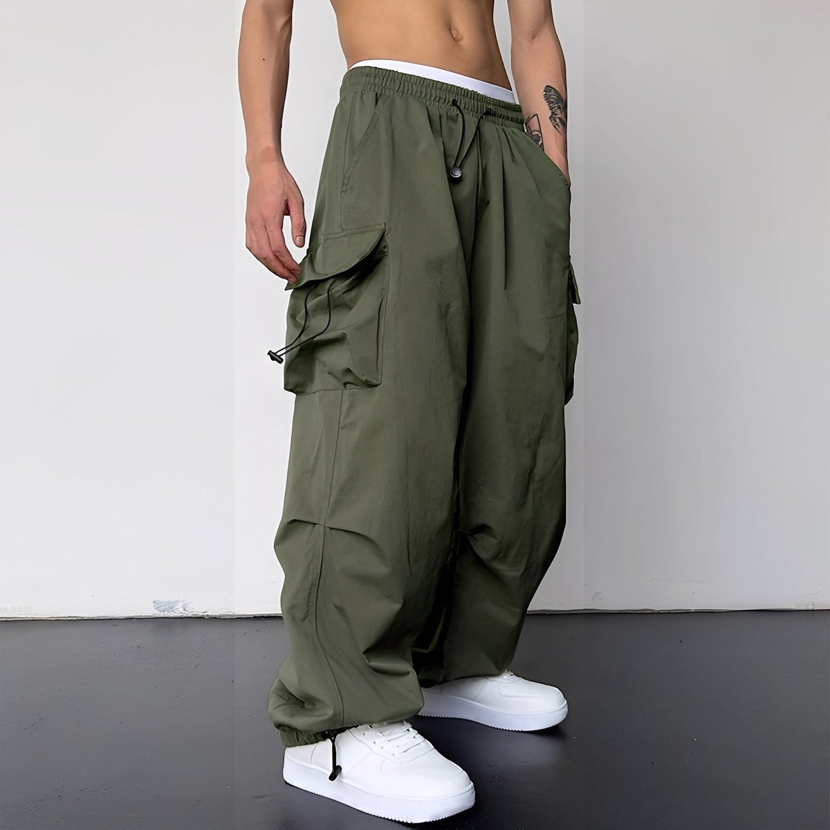 Kaleb - Trendige Cargohose mit weitem Schnitt