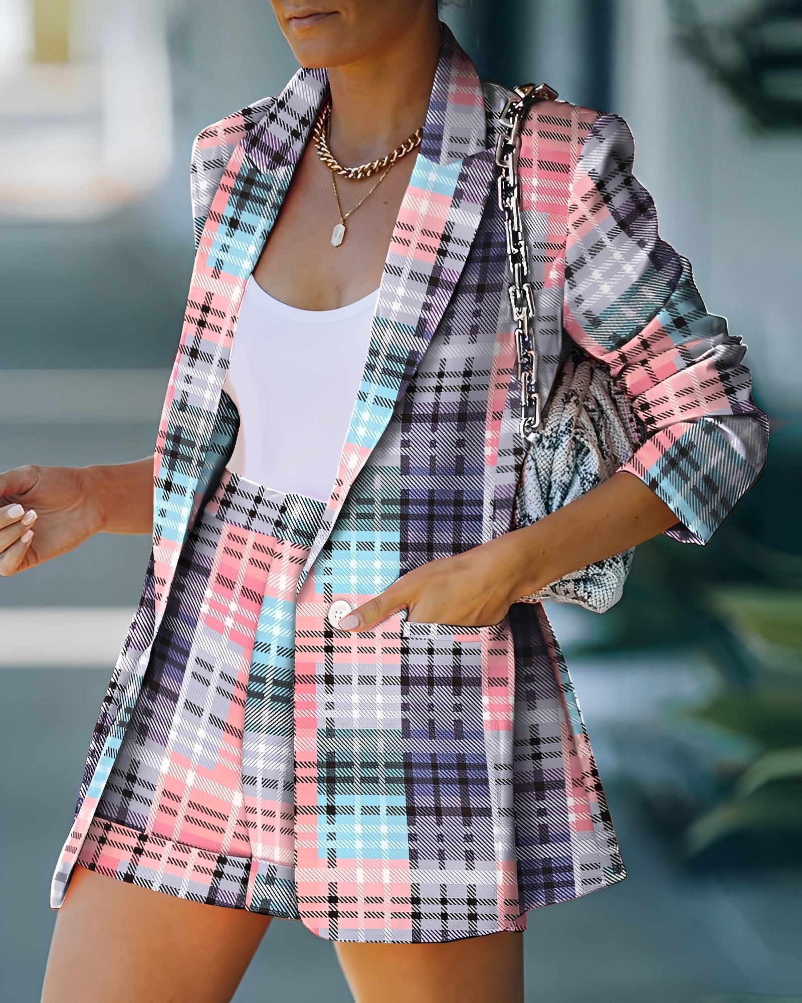 Jessie - Bequemes Set aus Blazer und Shorts für Damen