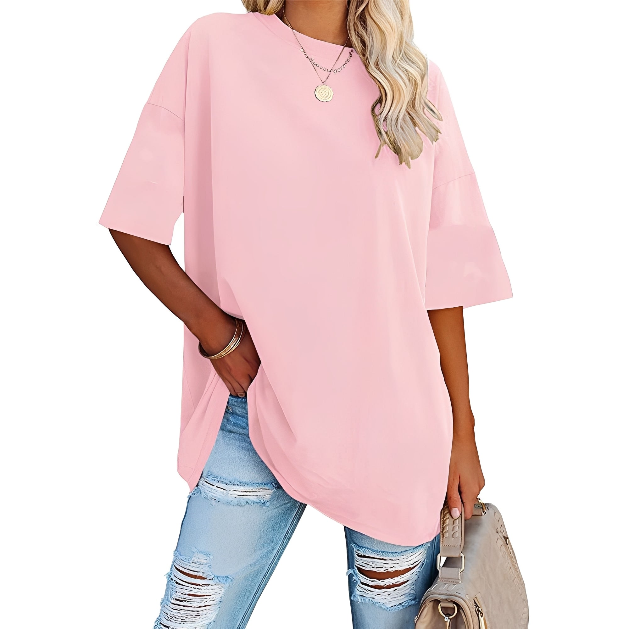 Alice - Lässig geschnittenes T-Shirt mit breiten Schultern