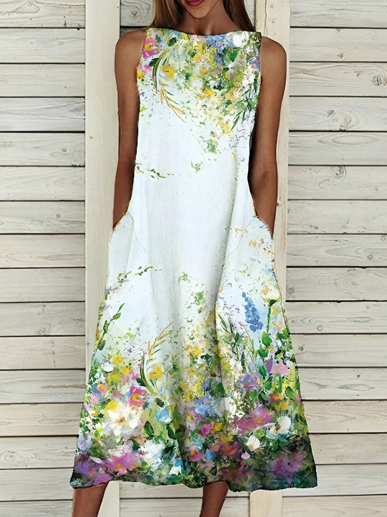 Josephine - Elegantes Damenkleid mit Blumenmuster