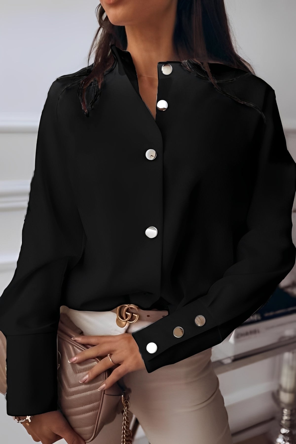 Ashley - Elegante Langarmbluse