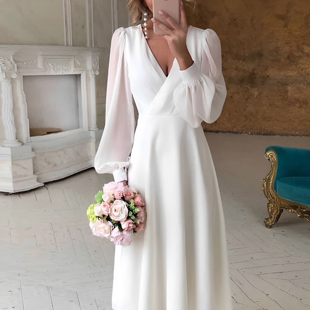 Georgia - Klassisches Fließendes Kleid