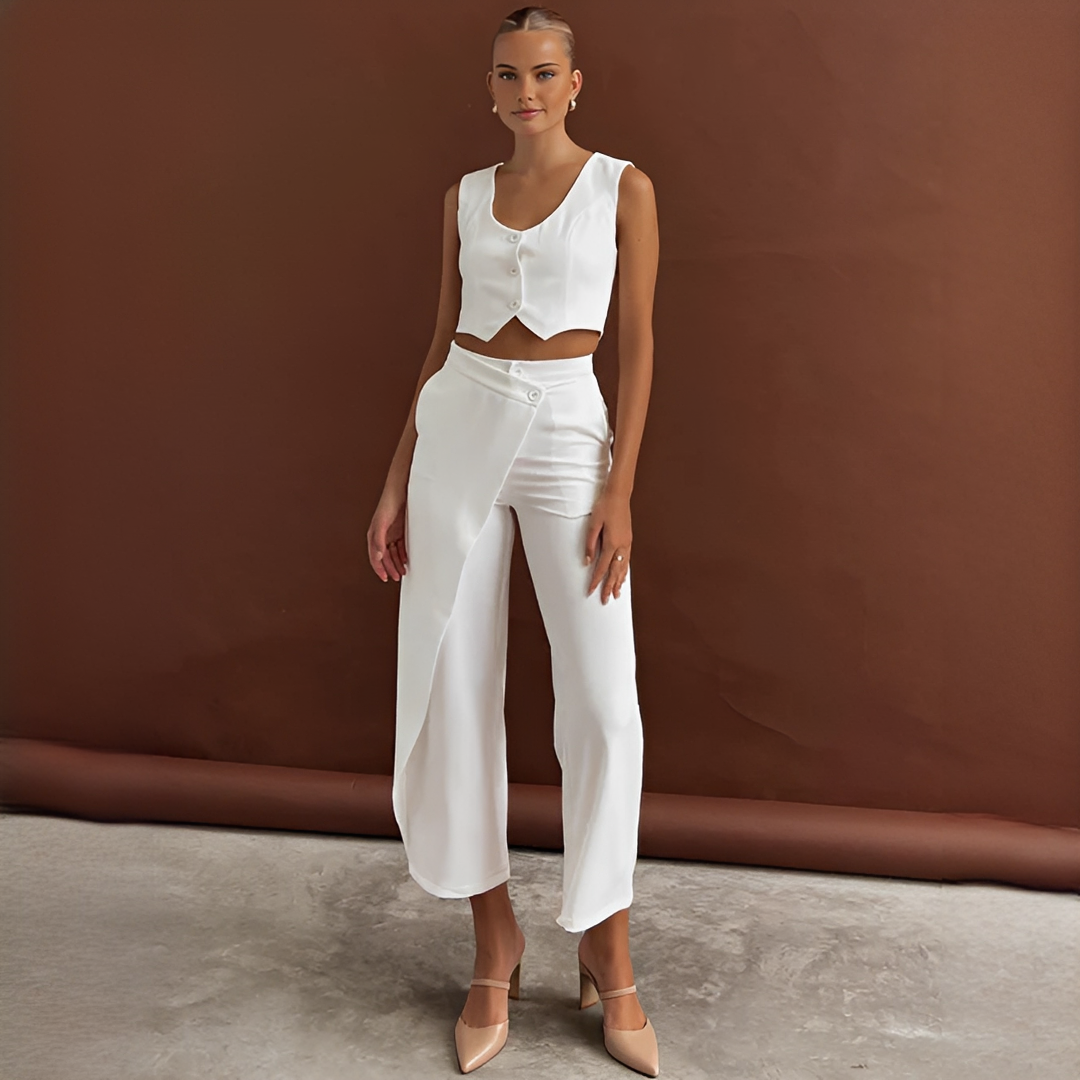 Agnes - Stilvolles Set mit Weste und Hose