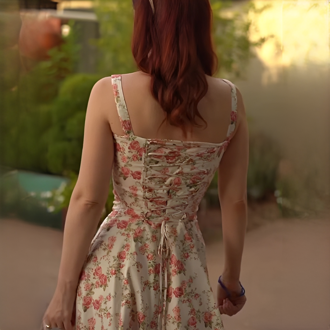 Quinny - Blumen-Midikleid