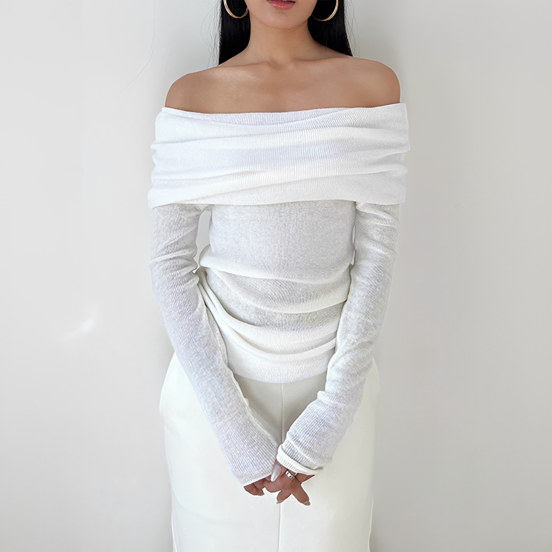 Frida - Elegantes schulterfreies Top