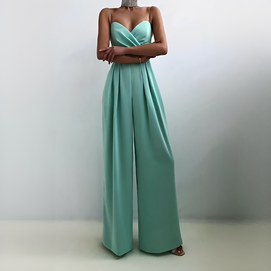 Glysha - Eleganter Damenoverall mit weitem Bein
