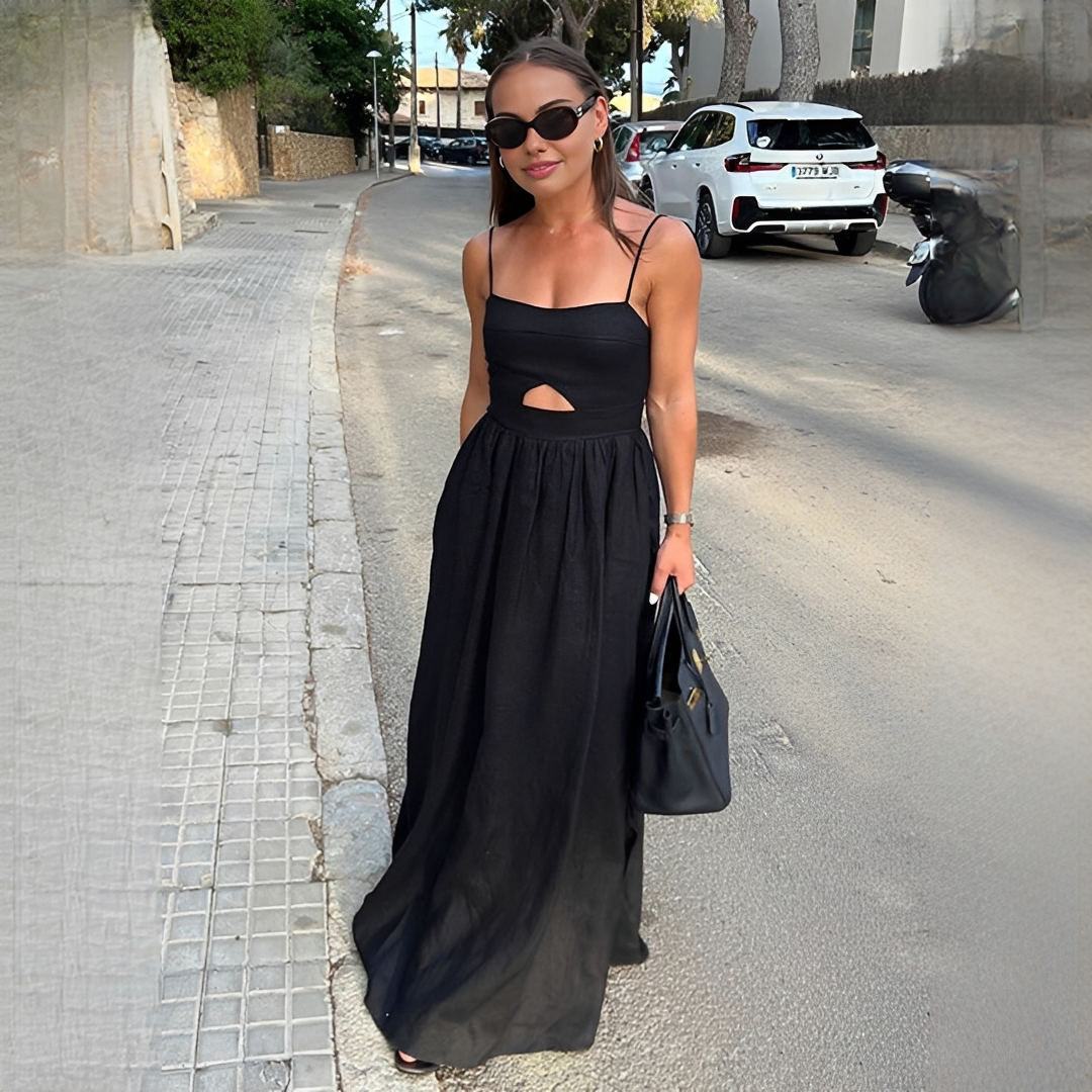 Meadel - Stilvolles ärmelloses Maxi-Kleid