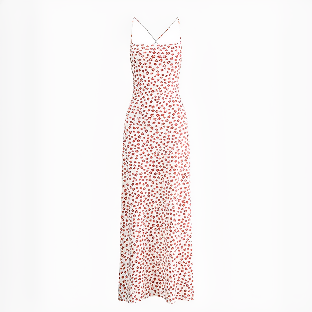 Emily - Langes, fließendes Kleid mit Trägern