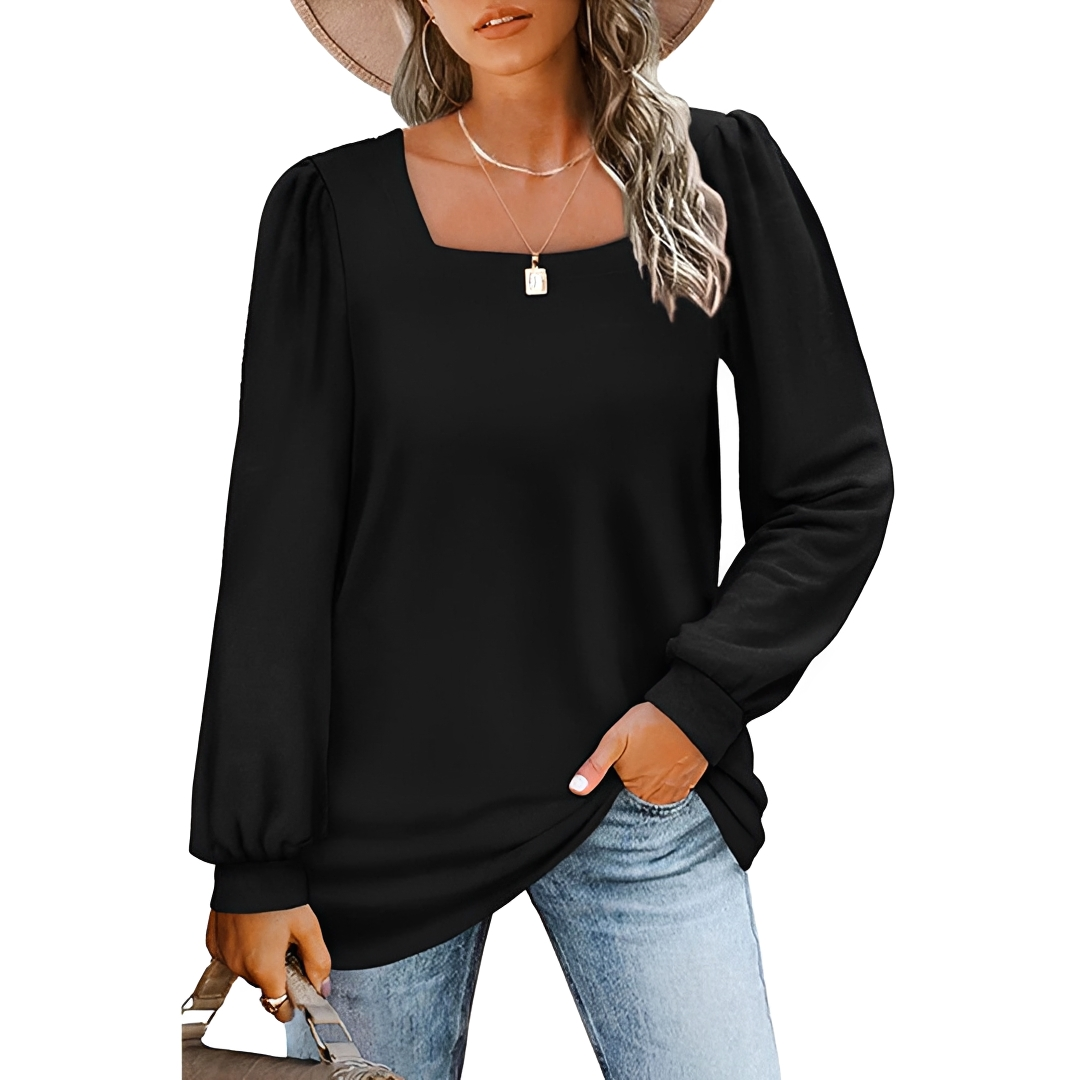 Jaylin - Elegantes Oberteil mit eckigem Ausschnitt