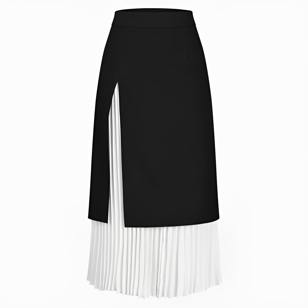 Verna - Eleganter plissierter Maxirock