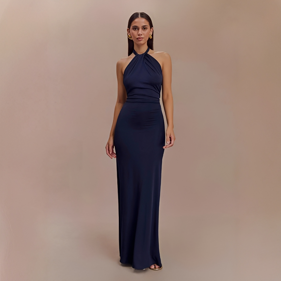 Mabel - Schickes Maxikleid mit offenem Rücken
