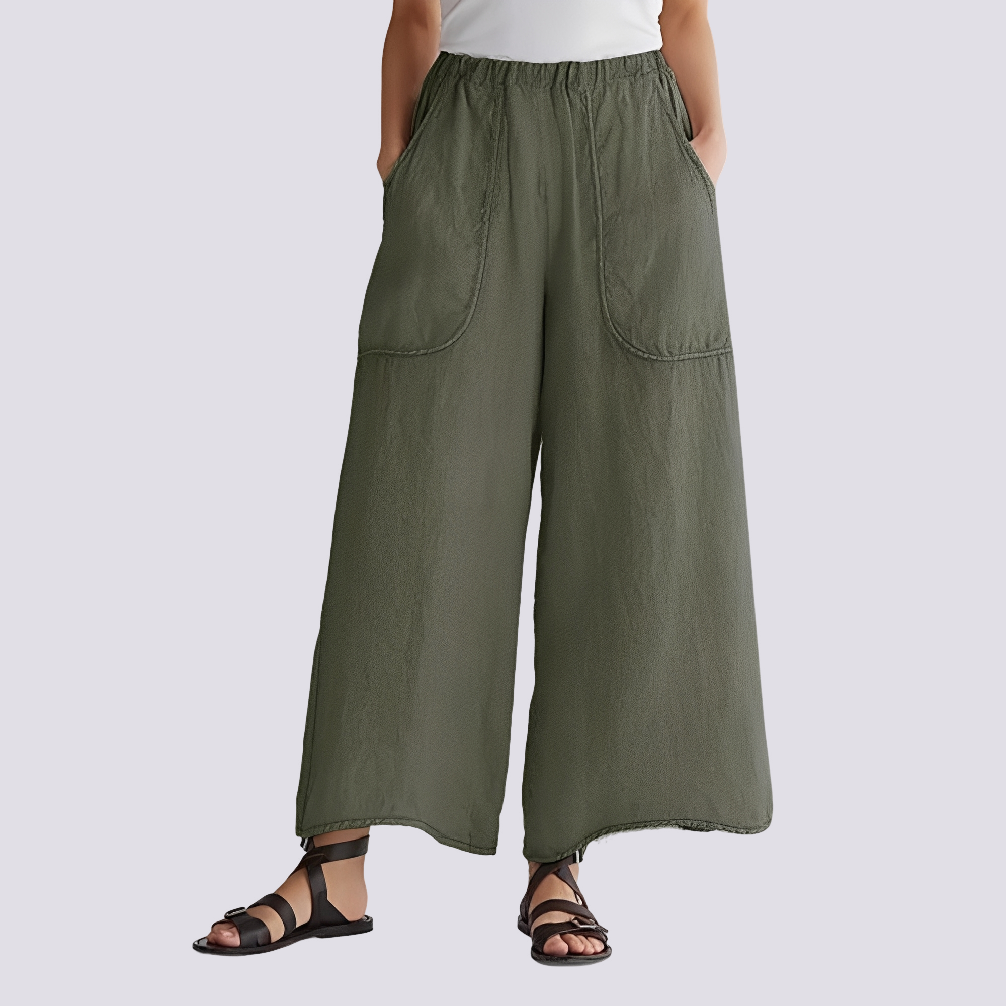 Angela - Bequeme Hose mit weitem Bein für Damen