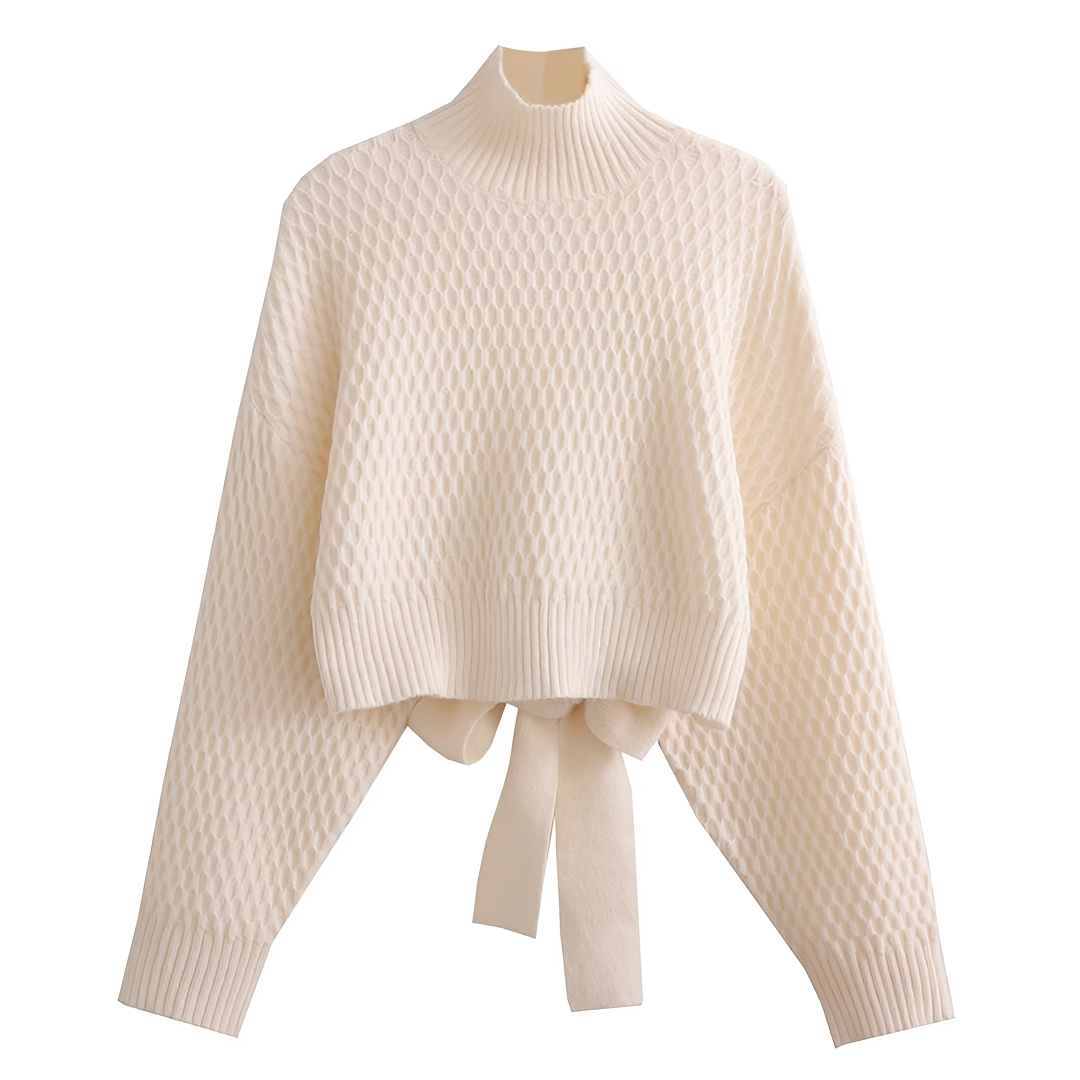 Adelyn - Moderner Pullover mit Schleifendetails