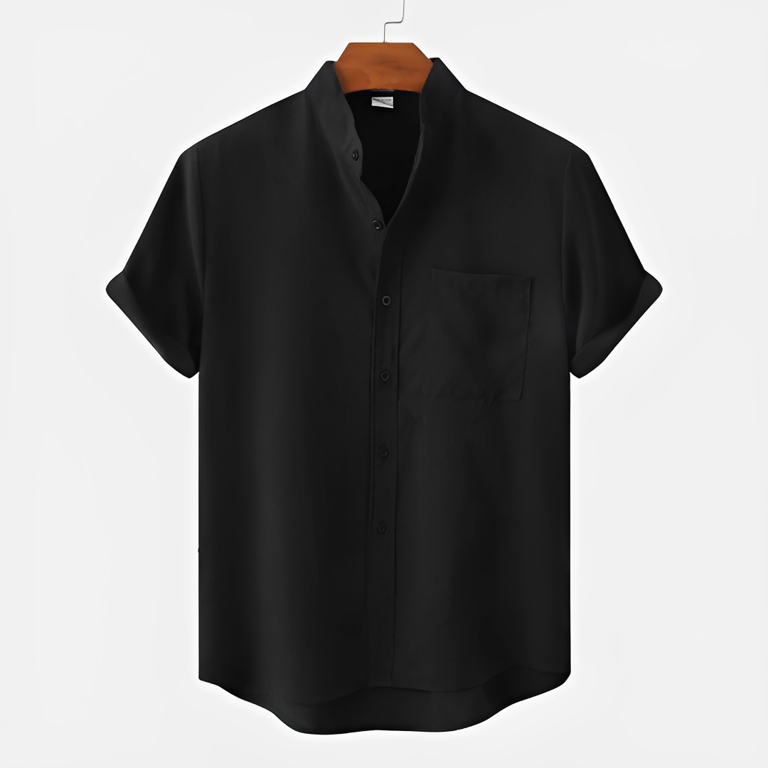 Hayden - Einfaches Button-Up-Polo-Shirt