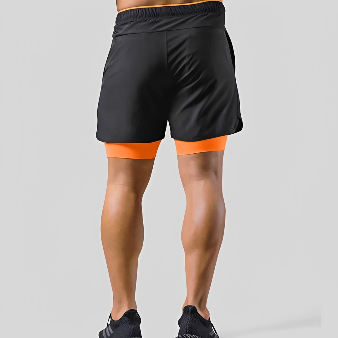 Steven - Kurze Hose für Herren - Doppelschicht für den Sport
