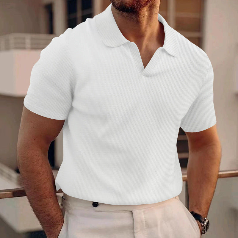 Ollie - Legeres Waffel-Poloshirt für Herren