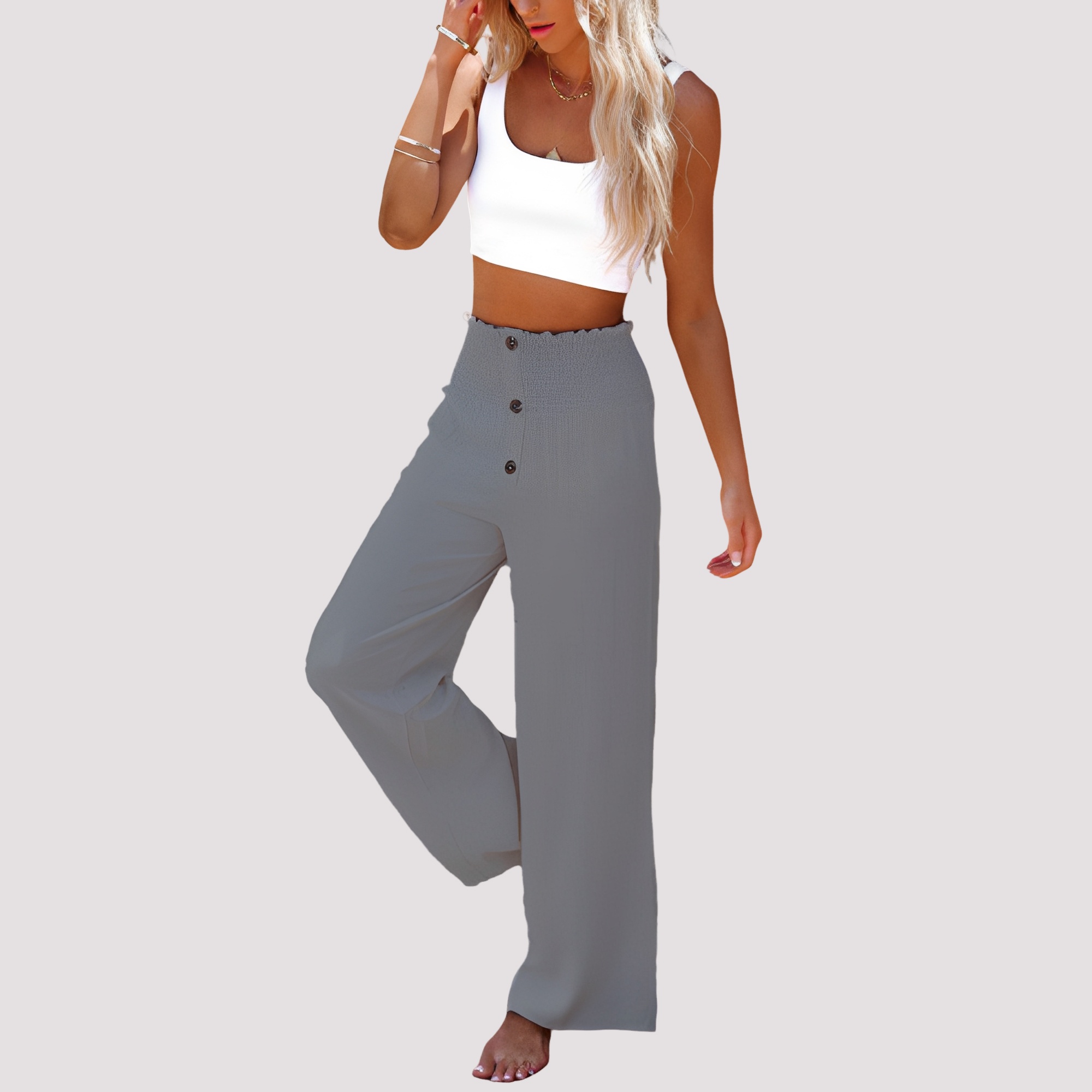 Christa - Bequeme Hose mit hohem Bund