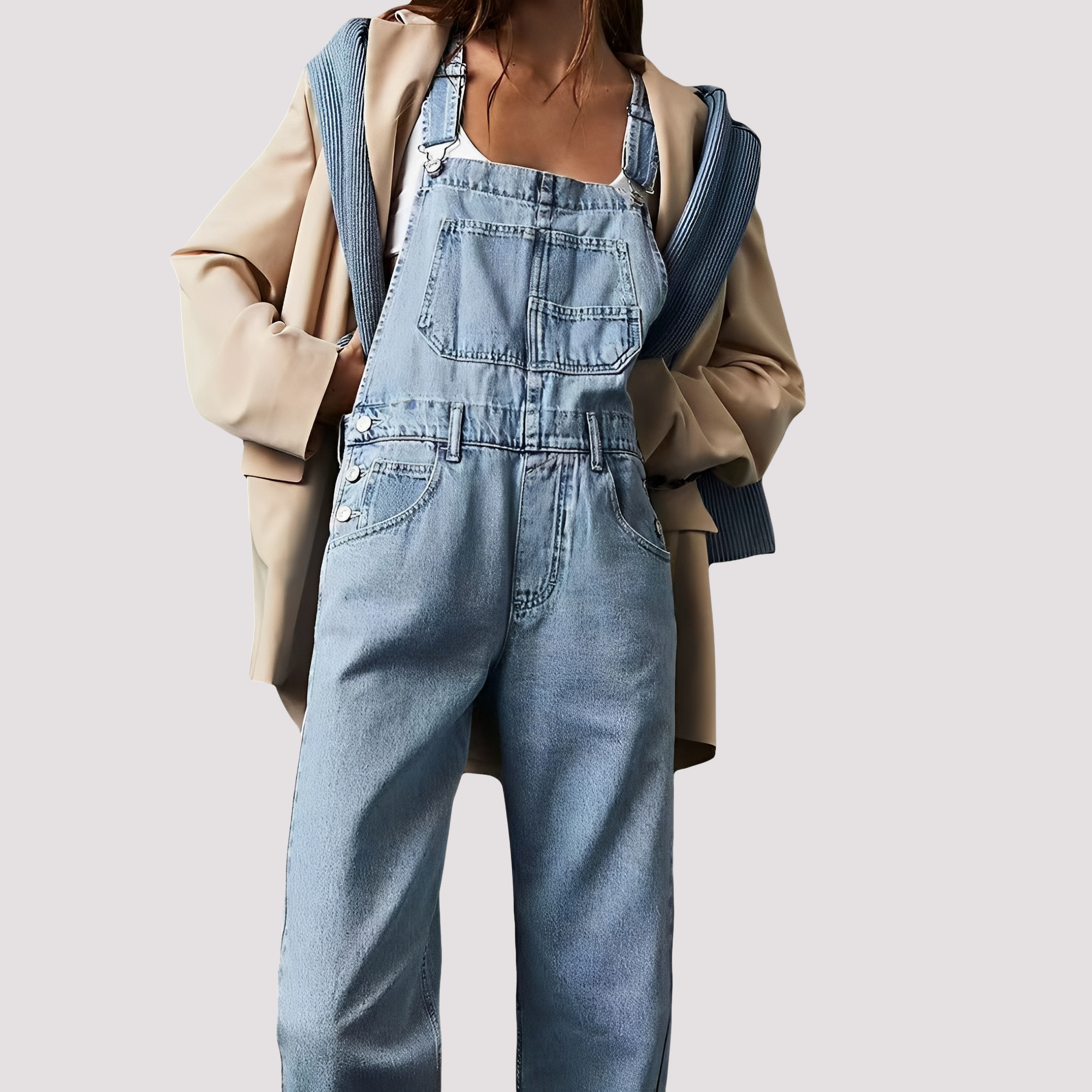 Sophie - Bequemer, lässiger Jeans-Jumpsuit für Damen
