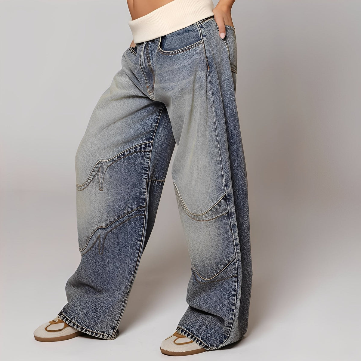 Vanessa - Bequeme und lässige Damenhose mit weitem Schnitt