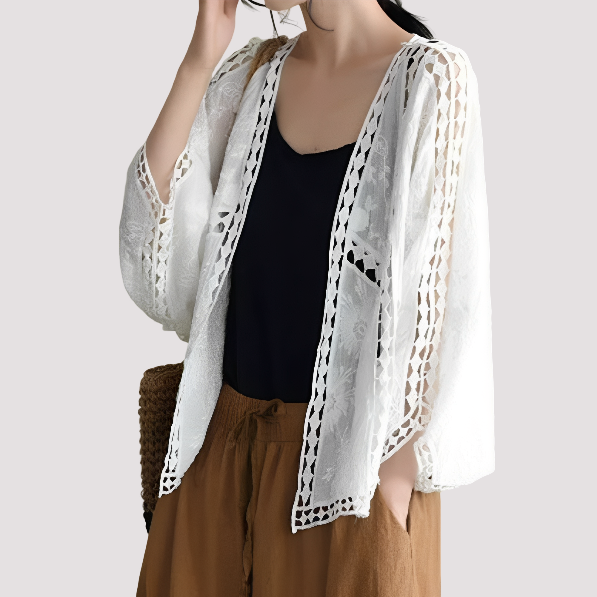 Connie - Damen Cardigan mit Cut-Out Design