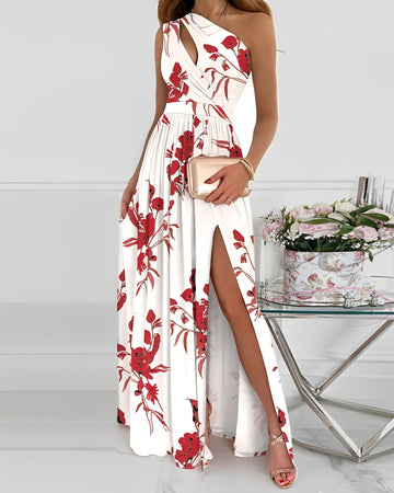 Jasmin - Modernes langes Kleid mit einem Träger für Damen