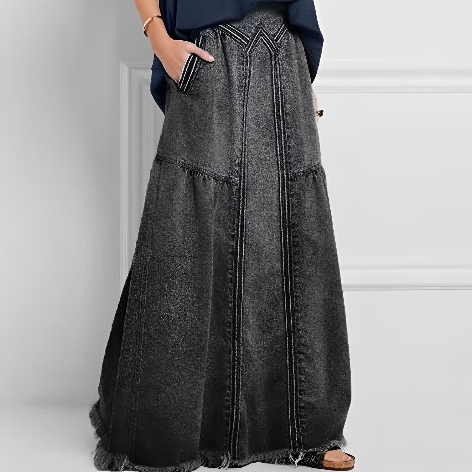 Nella - Schicker Jeansrock mit Tasche für Damen
